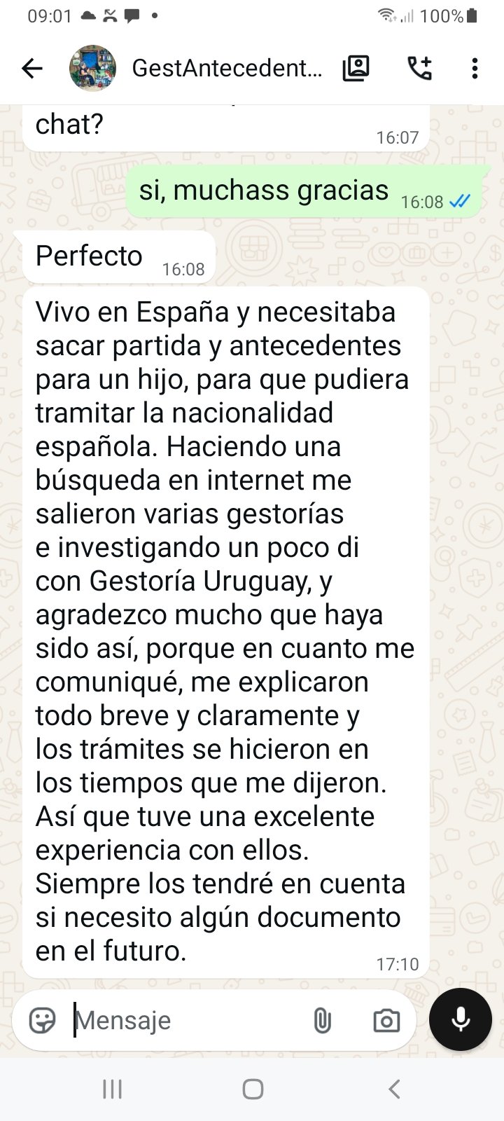 Testimonio real sobre antecedentes judiciales